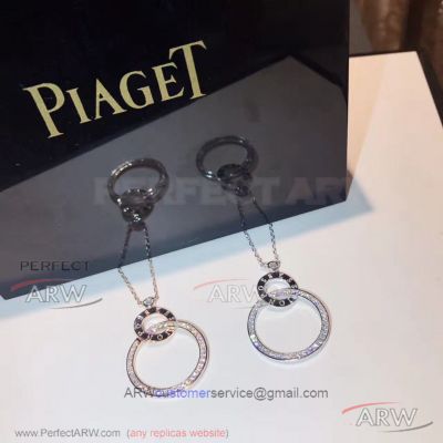 AAA Piaget Jewelry Copy - 925 Silver Possession Double Circles Necklace